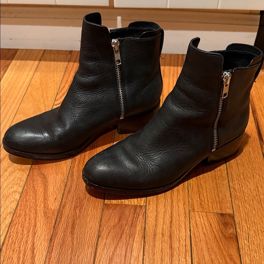 Phillip Lim leather side zip booties size 36